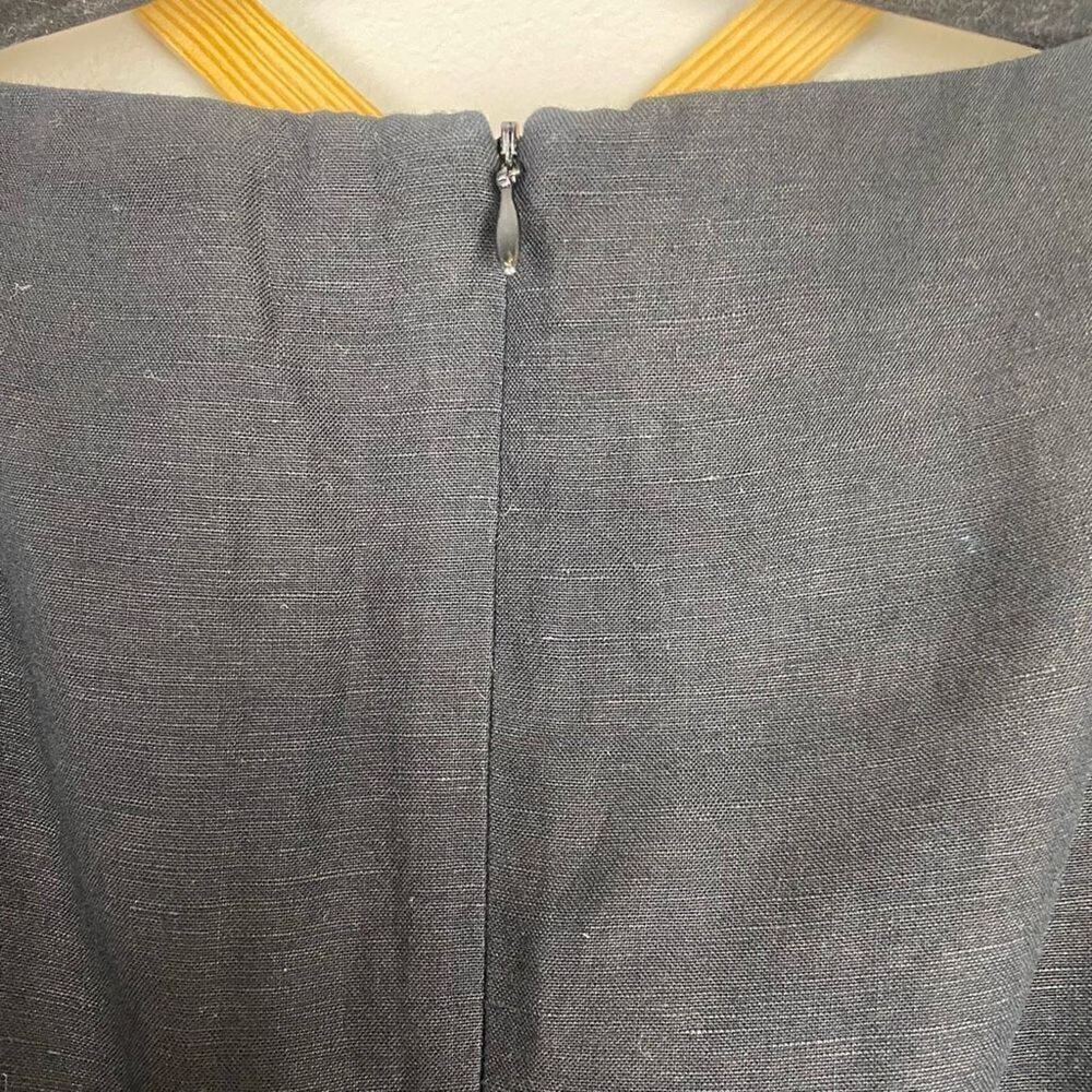 VINTAGE YL Shift Embroidered Dress Black Size 6 GUC T629 - Picture 5 of 6